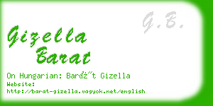 gizella barat business card